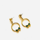 PENDIENTES HALKA VERDE