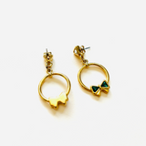 PENDIENTES HALKA VERDE