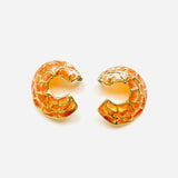 PENDIENTES IDRI NARANJA