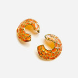 PENDIENTES IDRI NARANJA