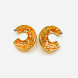 PENDIENTES IDRI NARANJA
