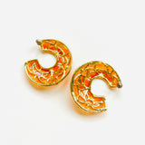 PENDIENTES IDRI NARANJA