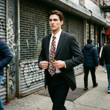 CORBATA MEDALLAS GRANATE