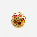 BROCHE FLOWERS ROSA