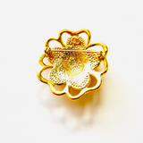 BROCHE FLOWERS ROSA