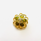 BROCHE FLOWERS VERDE