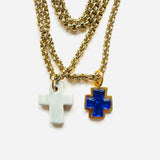 COLLAR CROSS AZUL