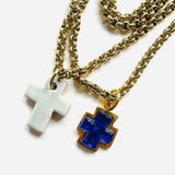 COLLAR CROSS AZUL