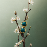 AZIMA II GREEN EARRINGS