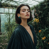 AZIMA II GREEN EARRINGS