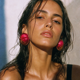 PENDIENTES AURE ROJO