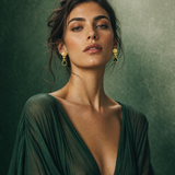 PENDIENTES DONAT VERDE