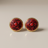 PENDIENTES DALIA ROJO II