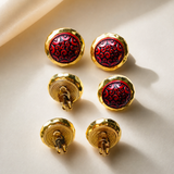 AZIMA II RED EARRINGS