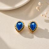 PENDIENTES DROP AZUL