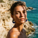 PENDIENTES HORN AZUL