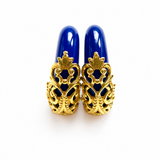 PENDIENTES HORN AZUL