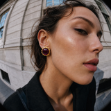 PENDIENTES MAT MORADO