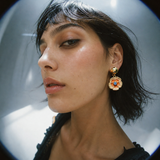 PENDIENTES LIMA NARANJA