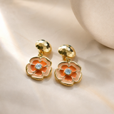 PENDIENTES LIMA NARANJA