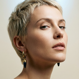 PENDIENTES SAFFRON GRIS