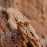 KALINGER MAO BROWN EARRINGS