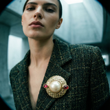 BROCHE AQUILA GRANATE