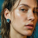 PENDIENTES KALINGER RIAD AZUL (Pieza única)