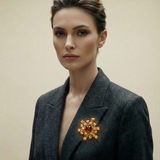 BROCHE JANE LES BERNARD ROJO