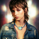 COLLAR LIA AZUL (Pieza única)