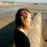 RED AND PURPLE TRITOMA HAIR CLIP