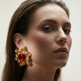 JANE LES BERNARD RED EARRINGS