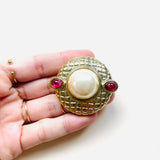 BROCHE AQUILA GRANATE