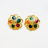 PENDIENTES FLOWERS MULTICOLOR