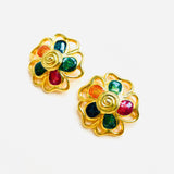 PENDIENTES FLOWERS MULTICOLOR