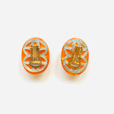 PENDIENTES IZARO NARANJA