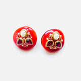 PENDIENTES CANDY ROJO