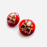 PENDIENTES CANDY ROJO