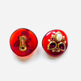 PENDIENTES CANDY ROJO