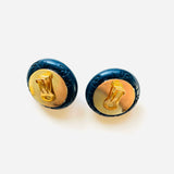 PENDIENTES GHADA AZUL