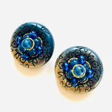 PENDIENTES GHADA AZUL