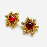 PENDIENTES JANE LES BERNARD ROJO