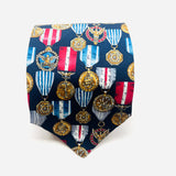 CORBATA MEDALLAS AZUL