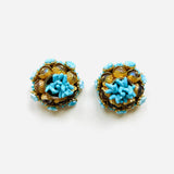 PENDIENTES CORAL AZUL