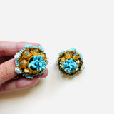 PENDIENTES CORAL AZUL