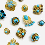 PENDIENTES CORAL AZUL