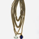 COLLAR CROSS AZUL