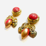 PENDIENTES DARA ROJO