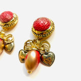 PENDIENTES DARA ROJO