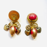 PENDIENTES DARA ROJO